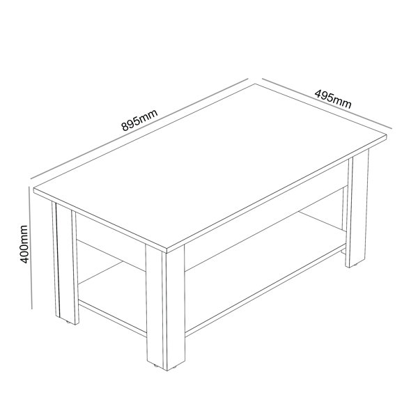 Brambly Cottage Brixburn Lift Top Coffee Table with Storage & Reviews